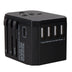Melery US EU UK AU Plug Adaptor + USB - iPhone and Android